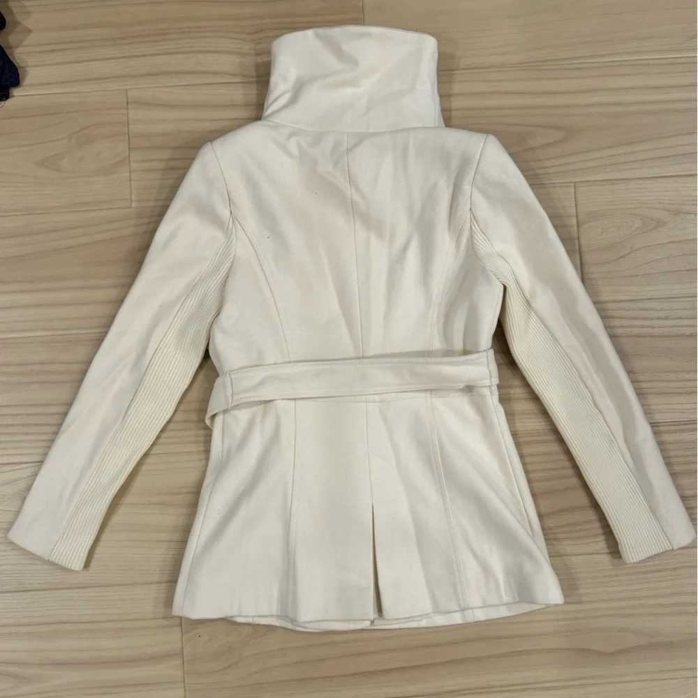 Express off white coat